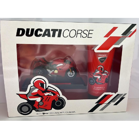 DUCATI CORSE COFFRET S/G 200 ML + MOTO